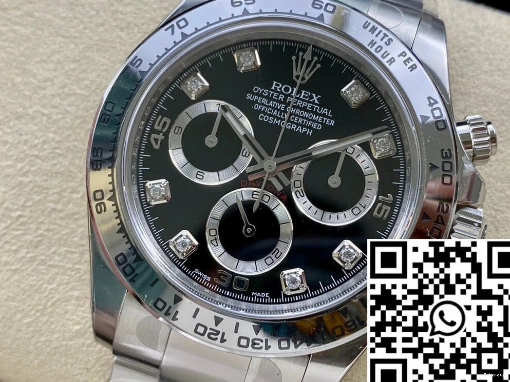 Clean Daytona M116509-0055 Factory Dial Cosmograph Black Rolex 0505